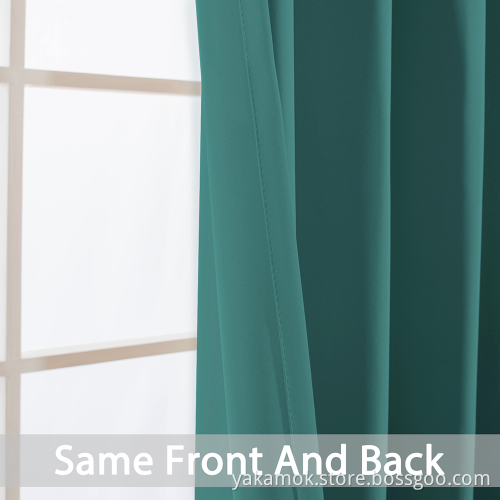 Teal Blackout Curtains with grommet